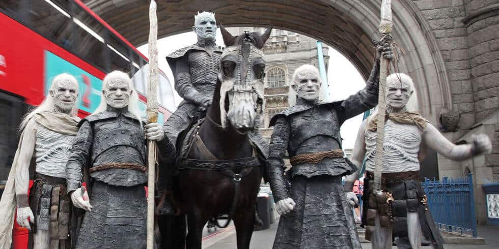 Stunt of the week Game of Thrones White Walkers descend on London