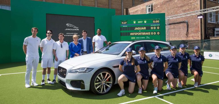 Jaguar product launch - pop up Wimbledon Tennis Event