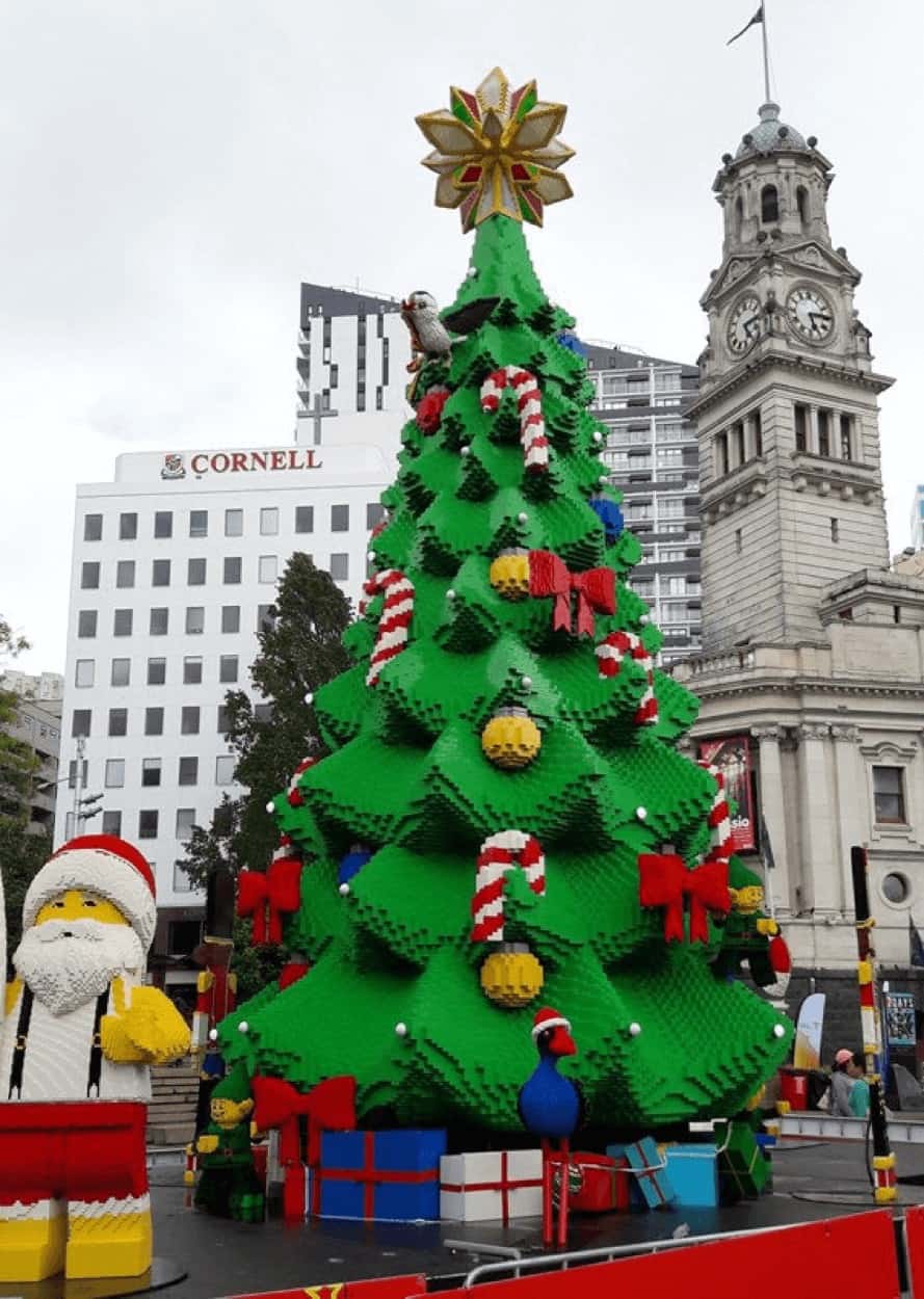 Auckland's Lego Christmas Tree installation